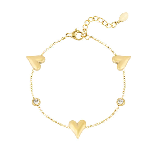 Gleaming Love Bracelet – Gold