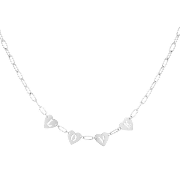 Loving Link Necklace Silver