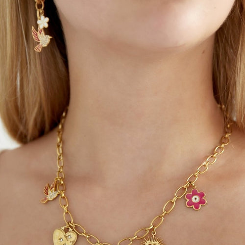 Nature Calls Charm Necklace Gold