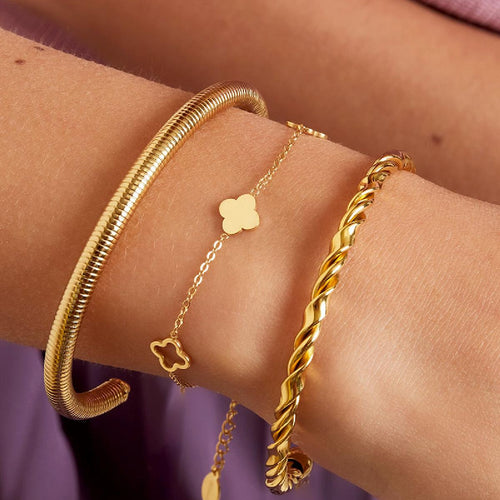 Lucky Clover Bracelet – Silver