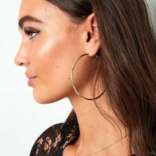 Basic Essential Silver Hoop Earrings
