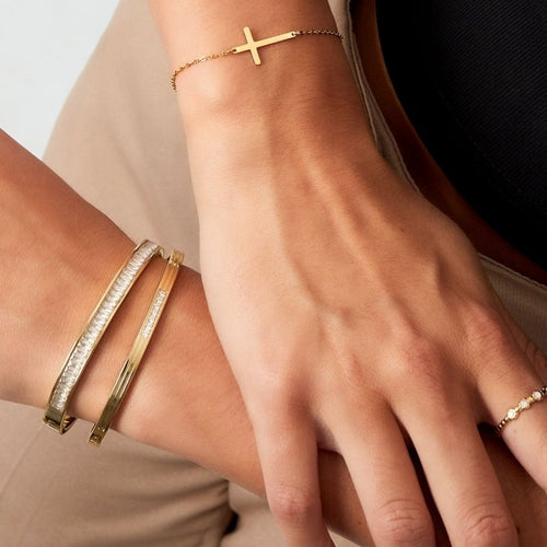 Cross Bracelet – Silver