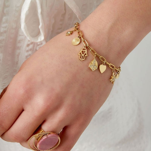 Holy Life Charm Bracelet – Gold