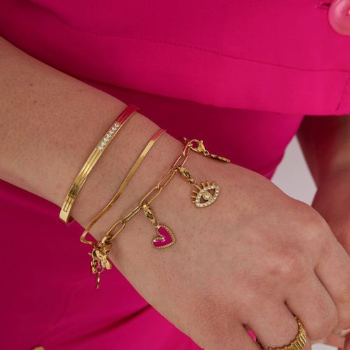 Eyes on You Charm Bracelet – Gold