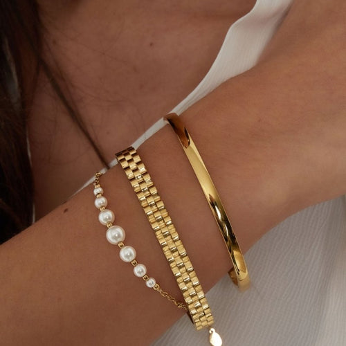 Link Bangle – Gold