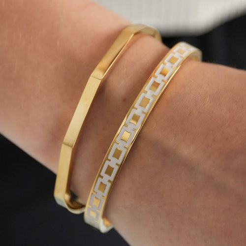 Shaped Bangle – Gold