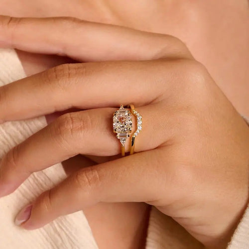 Crushed Ice Square Ring