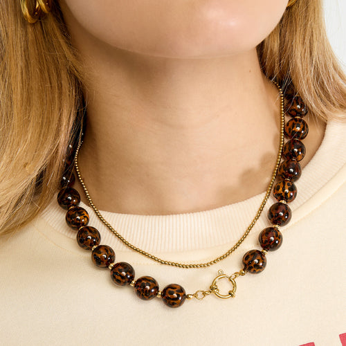 Fierce Charm Necklace Gold