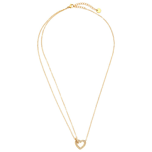 Double the Love Necklace Gold