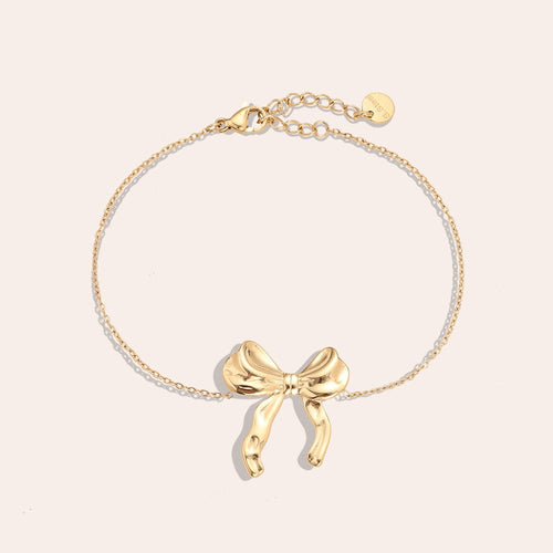 Lovely Bow Bracelet – Gold