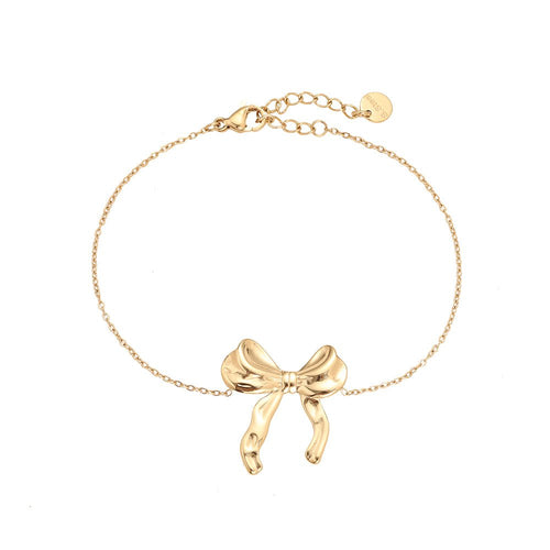 Lovely Bow Bracelet – Gold