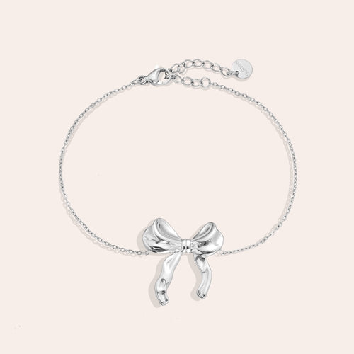 Lovely Bow Bracelet – Silver