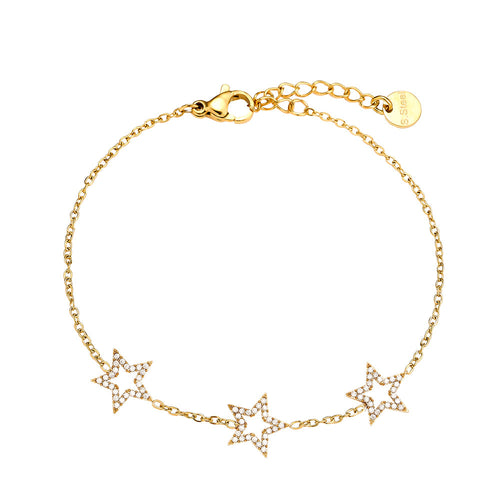 Starlight Trio Bracelet – Gold