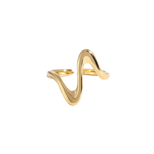 Heartbeat Ring Gold-Colored