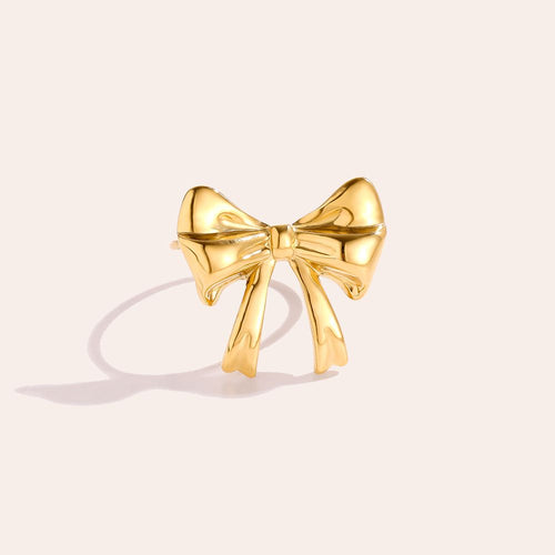 Belle Bow Ring Gold-Colored