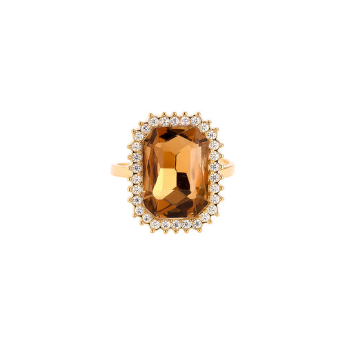 Honey Statement Ring Gold-Colored