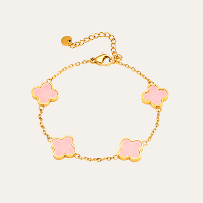 Baby Pink Clover Bracelet