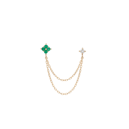 Single Enchanted Chain Stud Earring
