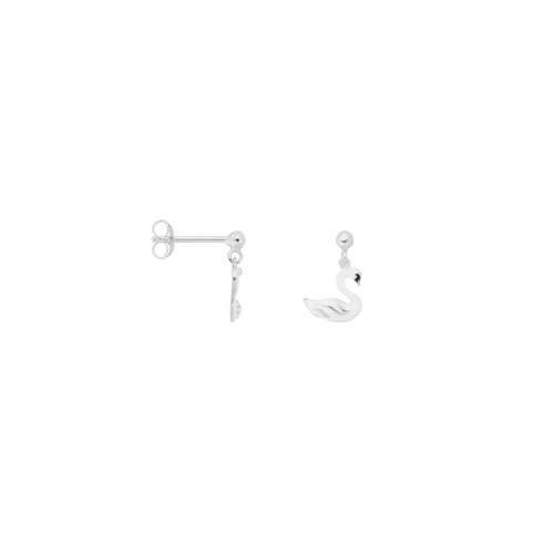 Single Swan Grace Stud Earring