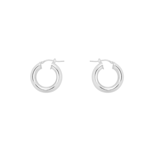 Thick Plain Hoop Earrings