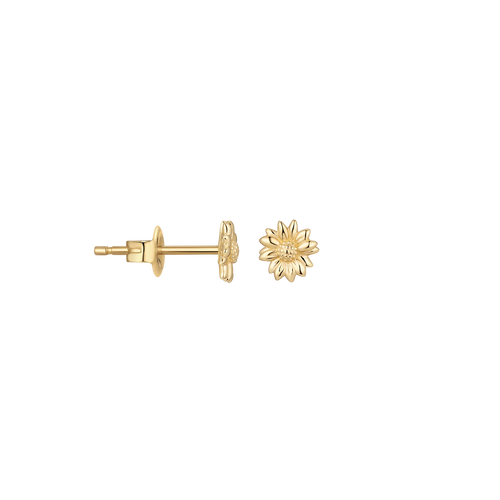 Single Sunflower Stud Earring