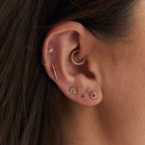Single Mystic Dagger Stud Earring