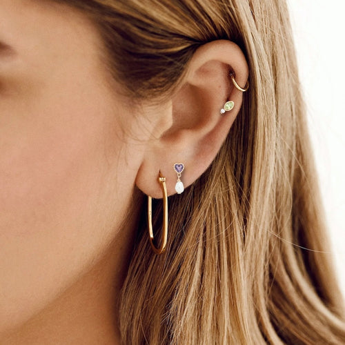 Single Fortune Stud Earring