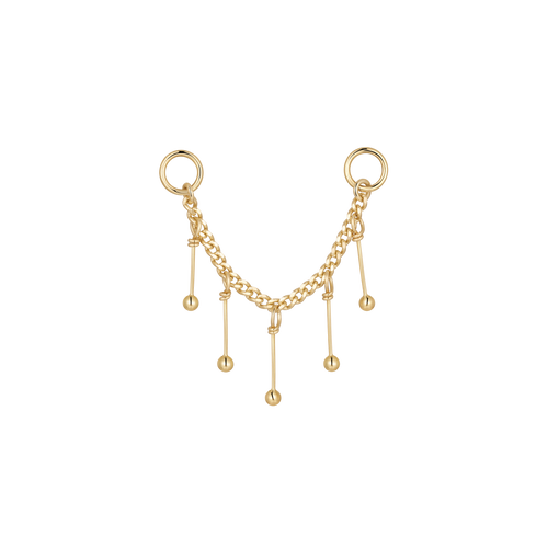 Mythic Column Chain Charm Piercing