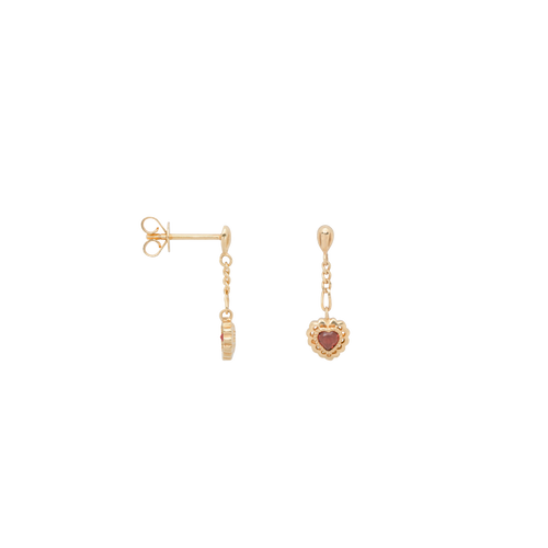 Single True Love Chain Stud Earring