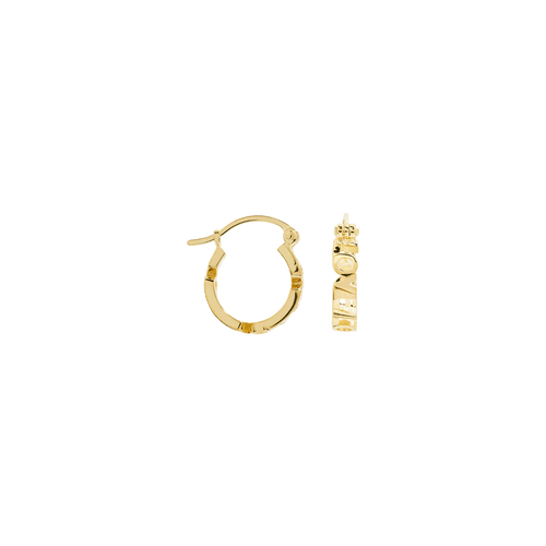 Single Infinite Heart Hoop Earring