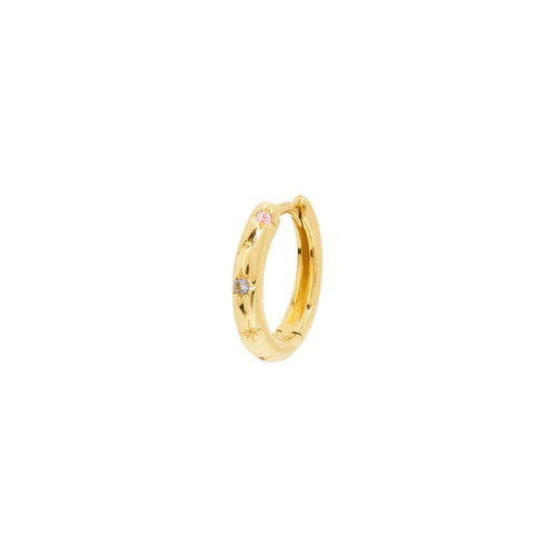 Single Galaxy Hoop Earring