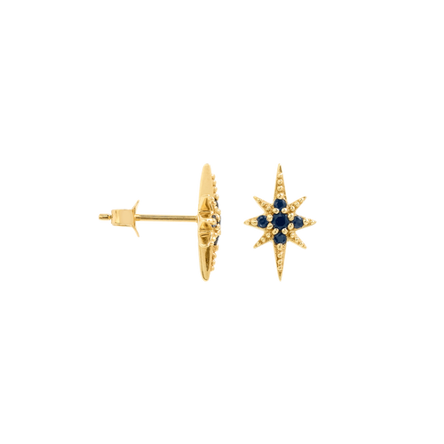 Single Midnight Bloom Stud Earring