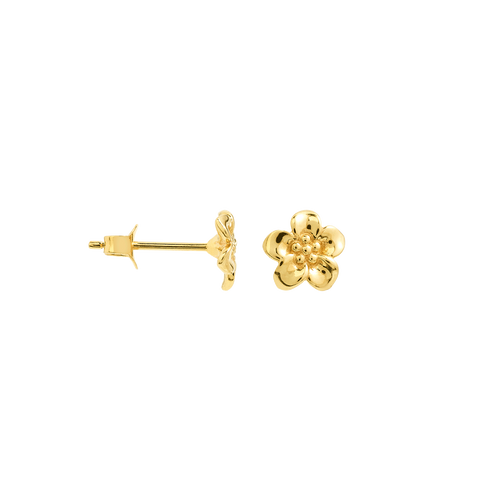Single Floral Stud Earring