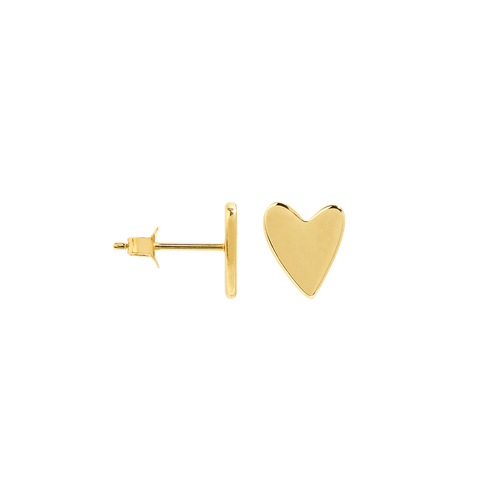 Single Faraway Heart Stud Earring