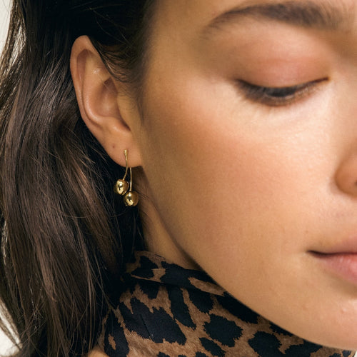 Single Cherry Bloom Stud Earring