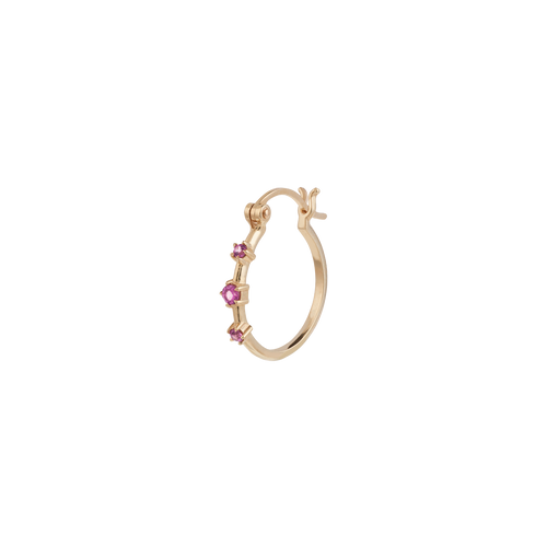 Single Courage Hoop Earring