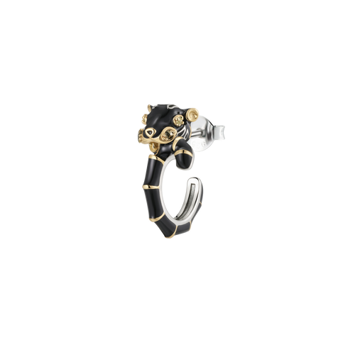 Single Panther Hoop Earring