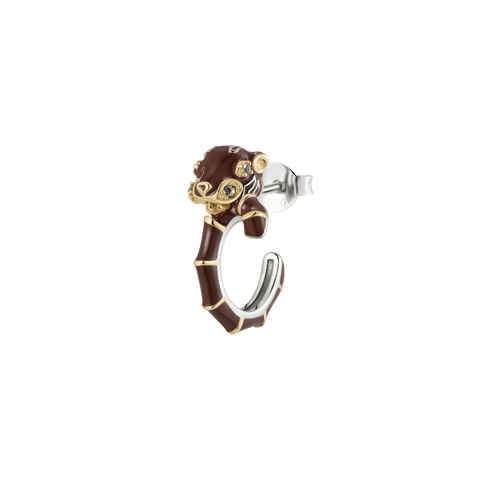 Single Tiger Hoop Earring