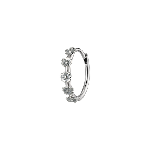 Single Wildflower Hoop Earring