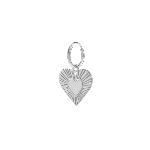 Single Romance Hoop Earring