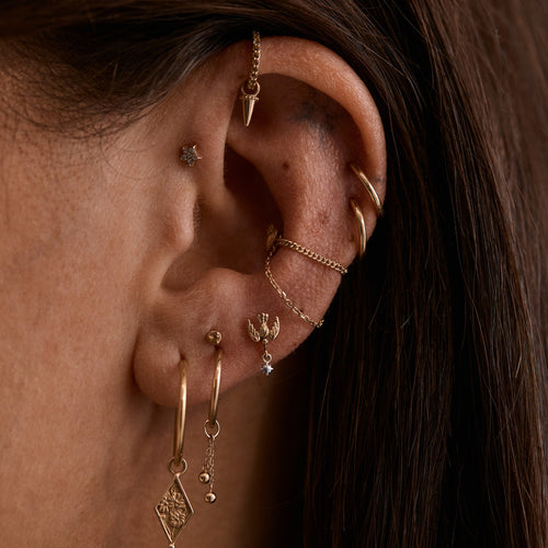 Single Lovebird Stud Earring