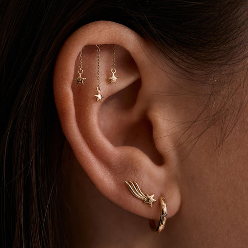 Single Meteor Stud Earring