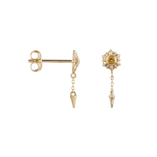 Single Solar Rain Stud Earring