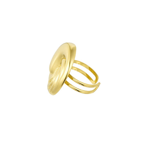 Twizzle Wave Ring Gold-Colored