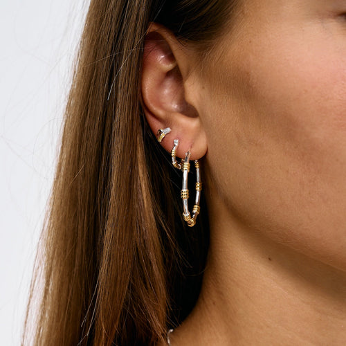 Single Dual Hoop Earring