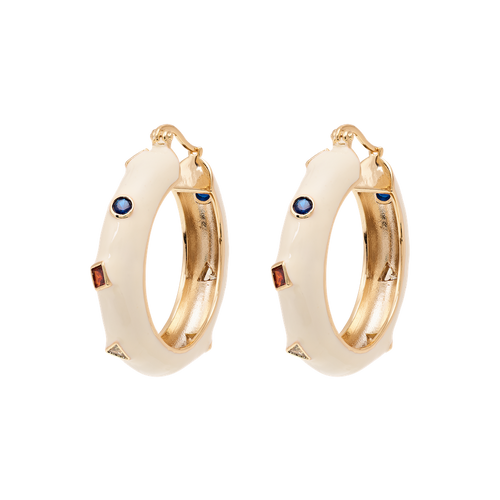 Fruit Charm Hoop Earrings