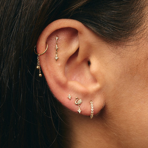 Single Swan Stud Earring