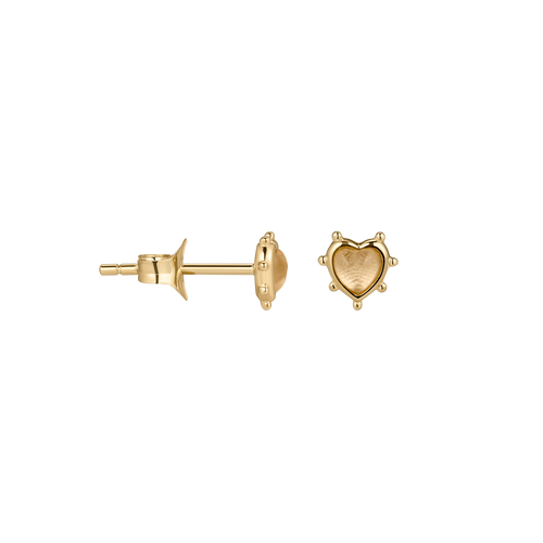 Single Hollow Love Stud Earring