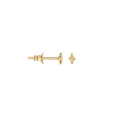 Single Moonbeam Stud Earring
