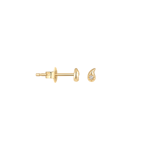 Single Paisley Bloom Stud Earring